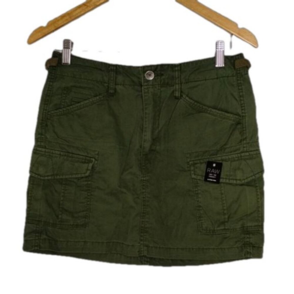 G-Star Raw army green cargo mini skirt size 6